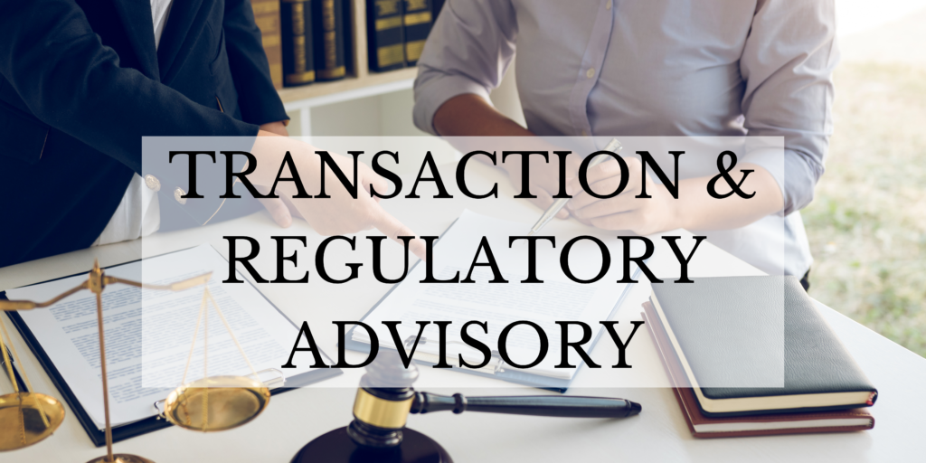 Transaction & Regulatory Advisory Services Alert October 2023