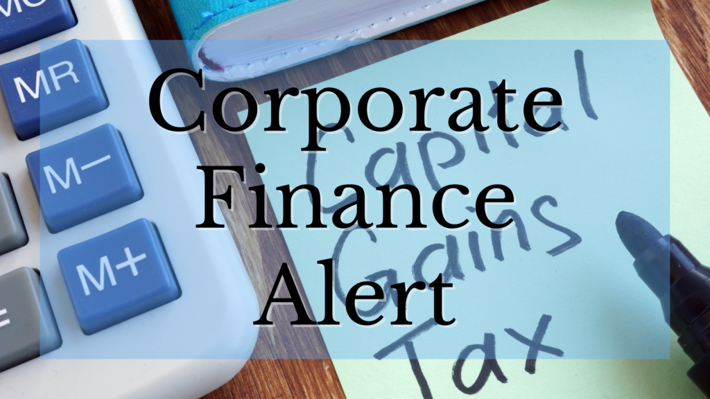 Corporate Finance Alert Corporate Finance Alert