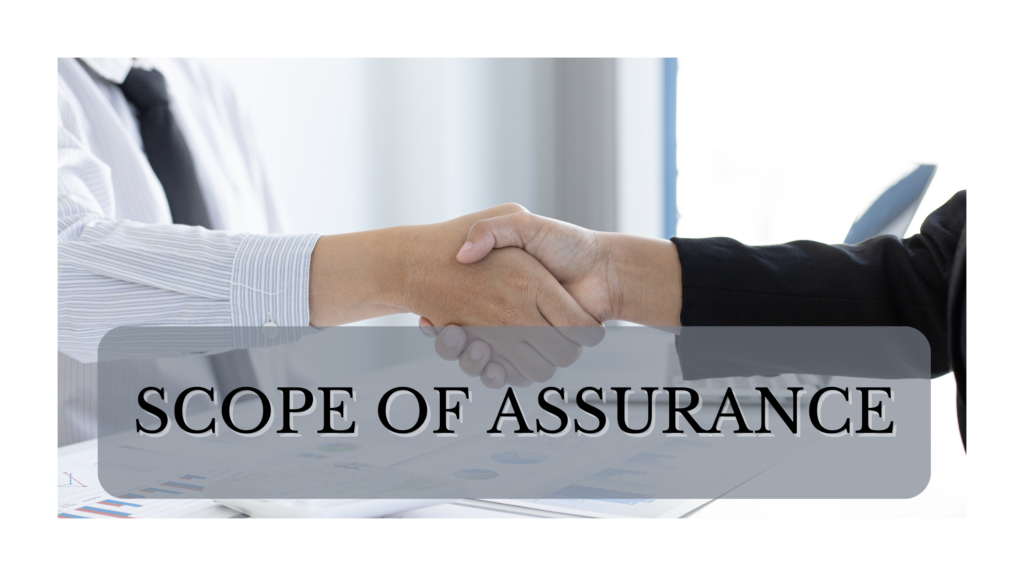 Scope of Audit Assurance Scope of Audit Assurance