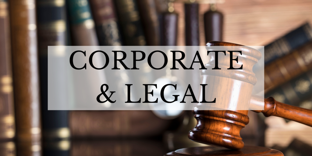 Corporate & Legal – January 2023 Corporate & Legal – January 2023