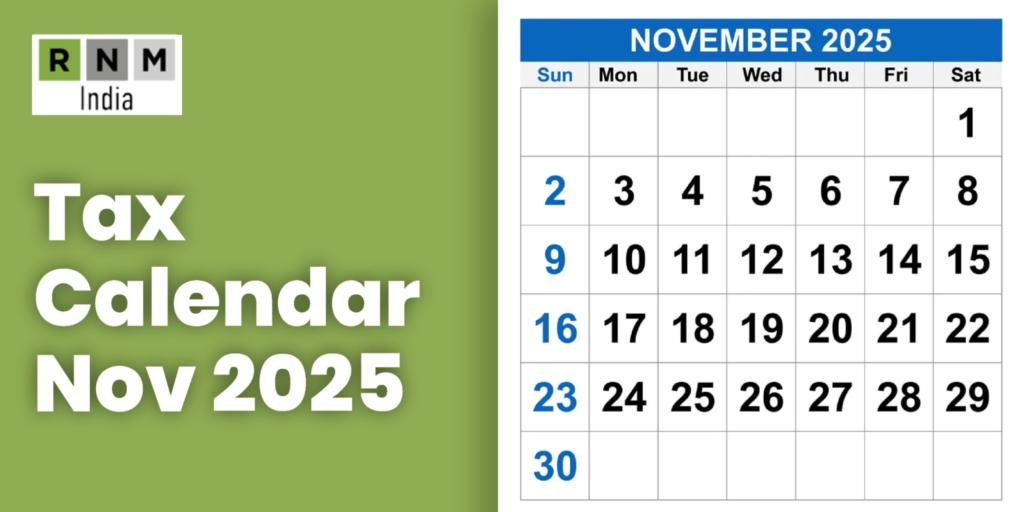 Tax Calendar Nov 2025