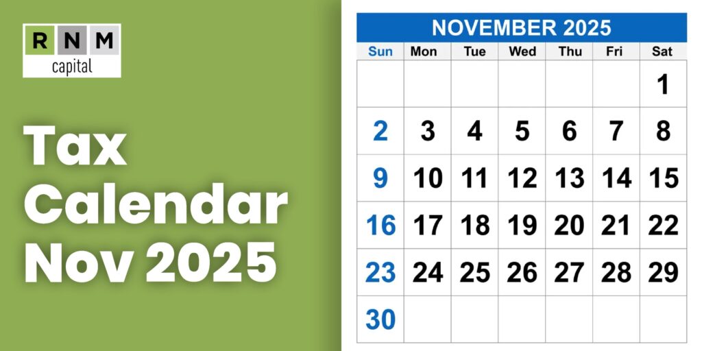 Tax Calendar Nov 2025 Tax Calendar Nov 2025